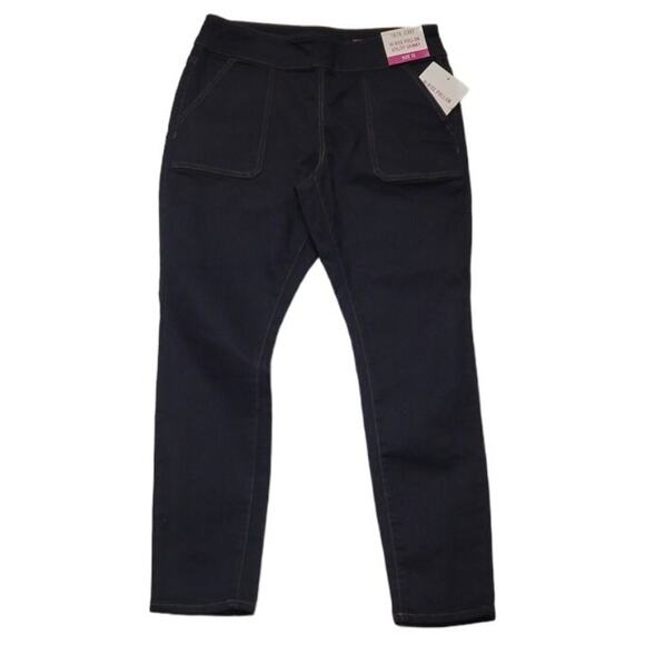 NWT Hi-Rise Pull On Utility Skinny Jeans Patch Pocket Western Country Retro - 12 - Picture 1 of 8
